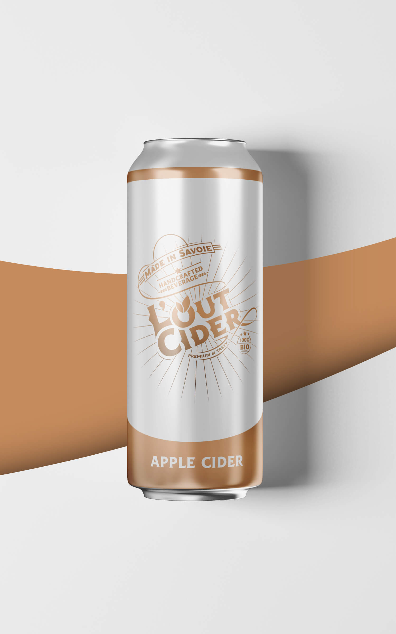 packaging outcider canette mockup blanc